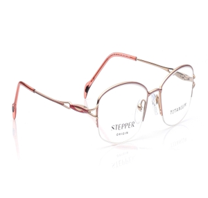 Image 2 of Pink Oval Eyeglasses for Women from Stepper Available at Titan Eye+