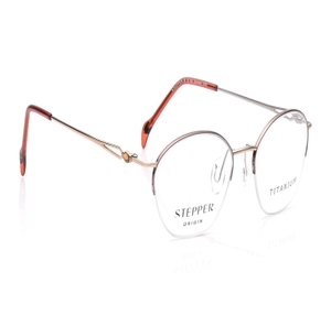 Image 2 of Brown Oval Eyeglasses for Women from Stepper Available at Titan Eye+