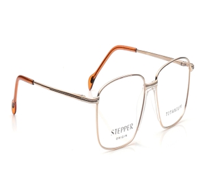 Image 2 of Silver Rectangle Eyeglasses for Men from Stepper Available at Titan Eye+