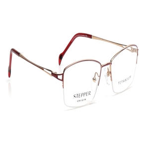 Image 2 of Pink Square Eyeglasses for Women from Stepper Available at Titan Eye+