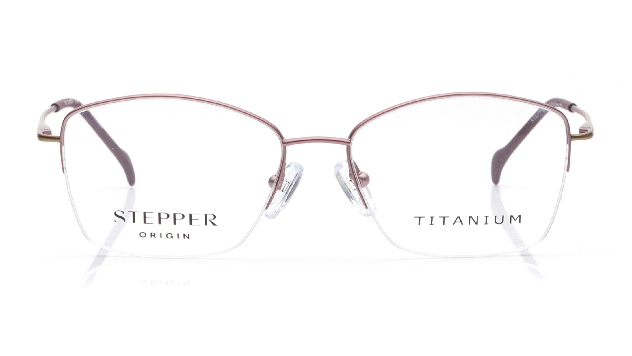 Image 1 of Maroon Rectangle Eyeglasses for Women from Stepper Available at Titan Eye+