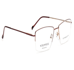 Image 2 of Maroon Rectangle Eyeglasses for Men from Stepper Available at Titan Eye+