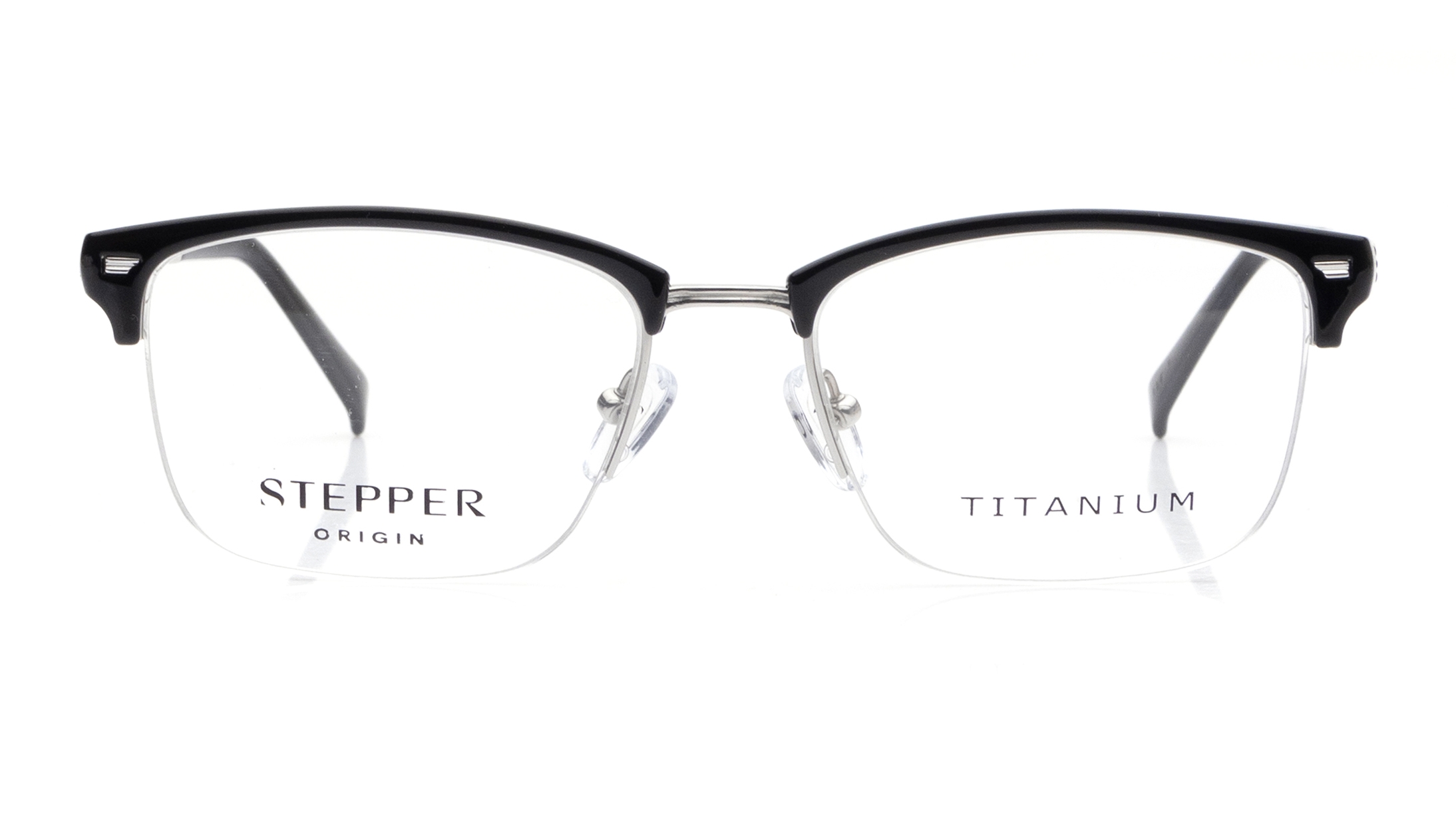 Image 1 of Grey Square  Eyeglasses for Men from Stepper Available at Titan Eye+