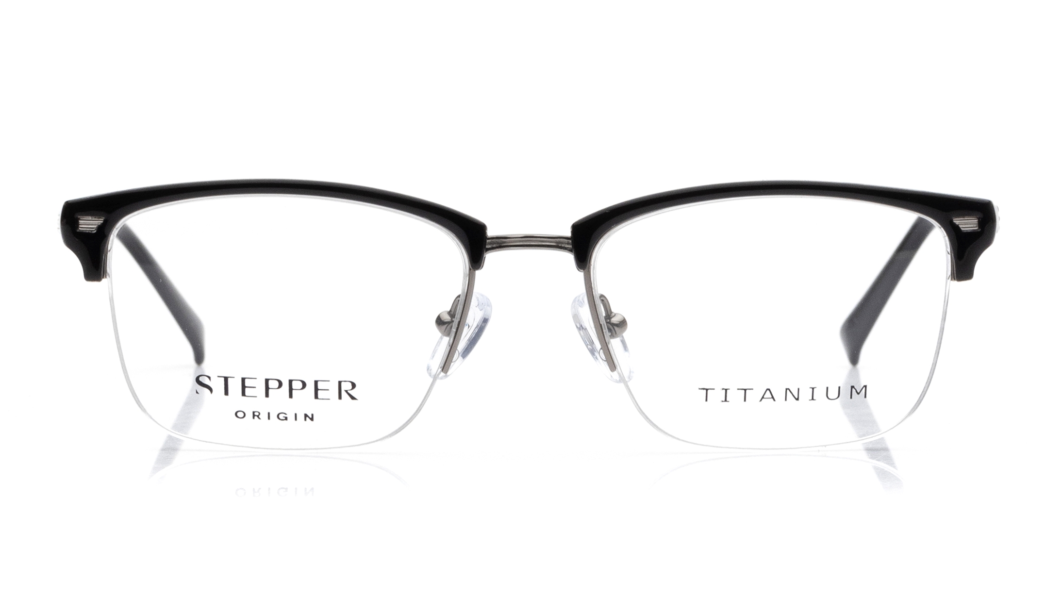 Image 1 of Gun Square  Eyeglasses for Men from Stepper Available at Titan Eye+