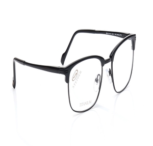 Image 2 of Black Clubmaster Eyeglasses for Men from Stepper Available at Titan Eye+
