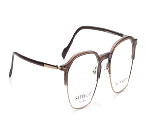 Image 2 of Brown Round Eyeglasses for Women from Stepper Available at Titan Eye+
