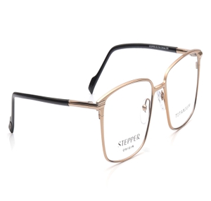 Image 2 of Gold Rectangle Eyeglasses for Men from Stepper Available at Titan Eye+