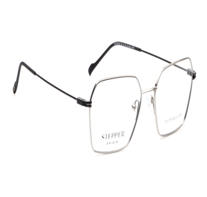 Image 2 of Black Hexagon Eyeglasses for Men from Stepper Available at Titan Eye+