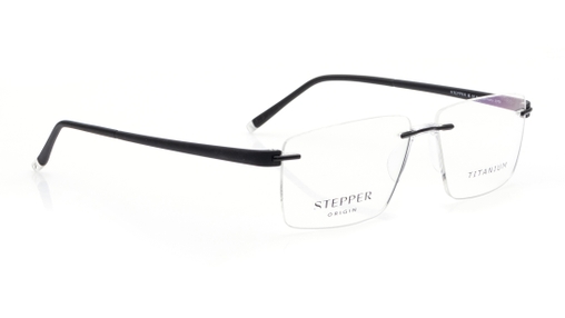 Image 2 of White Square Eyeglasses for Men from Stepper Available at Titan Eye+