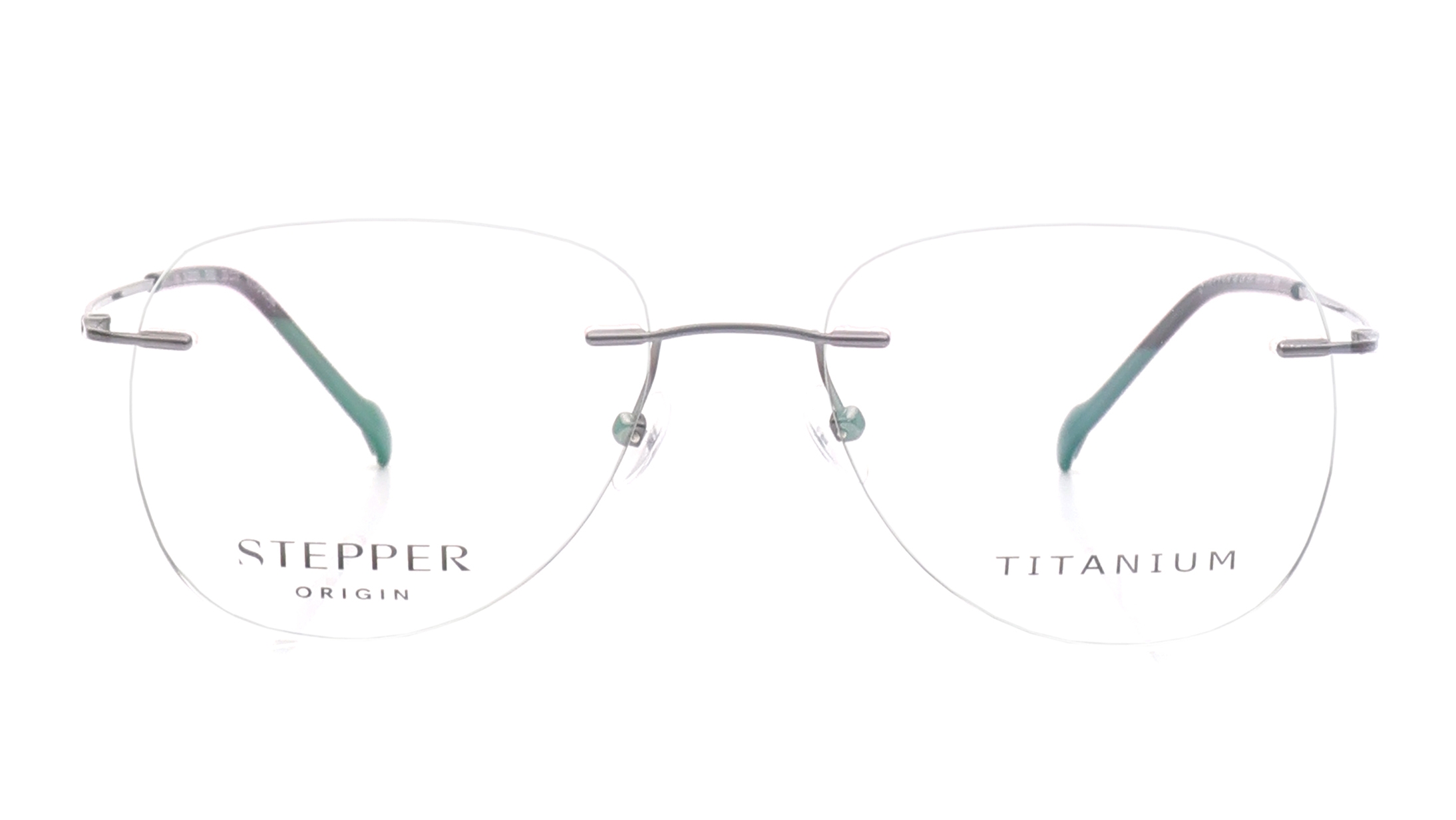 Image 1 of Grey oval Eyeglasses for Men from Stepper Available at Titan Eye+