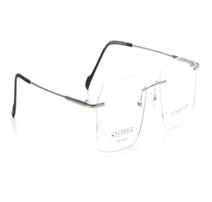 Image 2 of Silver Hexagon Eyeglasses for Men from Stepper Available at Titan Eye+