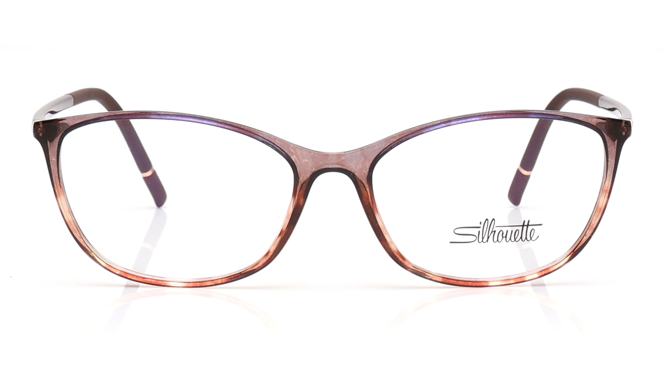 Image 1 of Maroon Butterfly Eyeglasses for Women from Silhouette Available at Titan Eye+