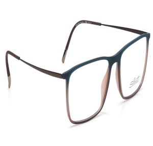 Image 2 of Brown Rectangle Eyeglasses for Men and Women from Silhouette Available at Titan Eye+
