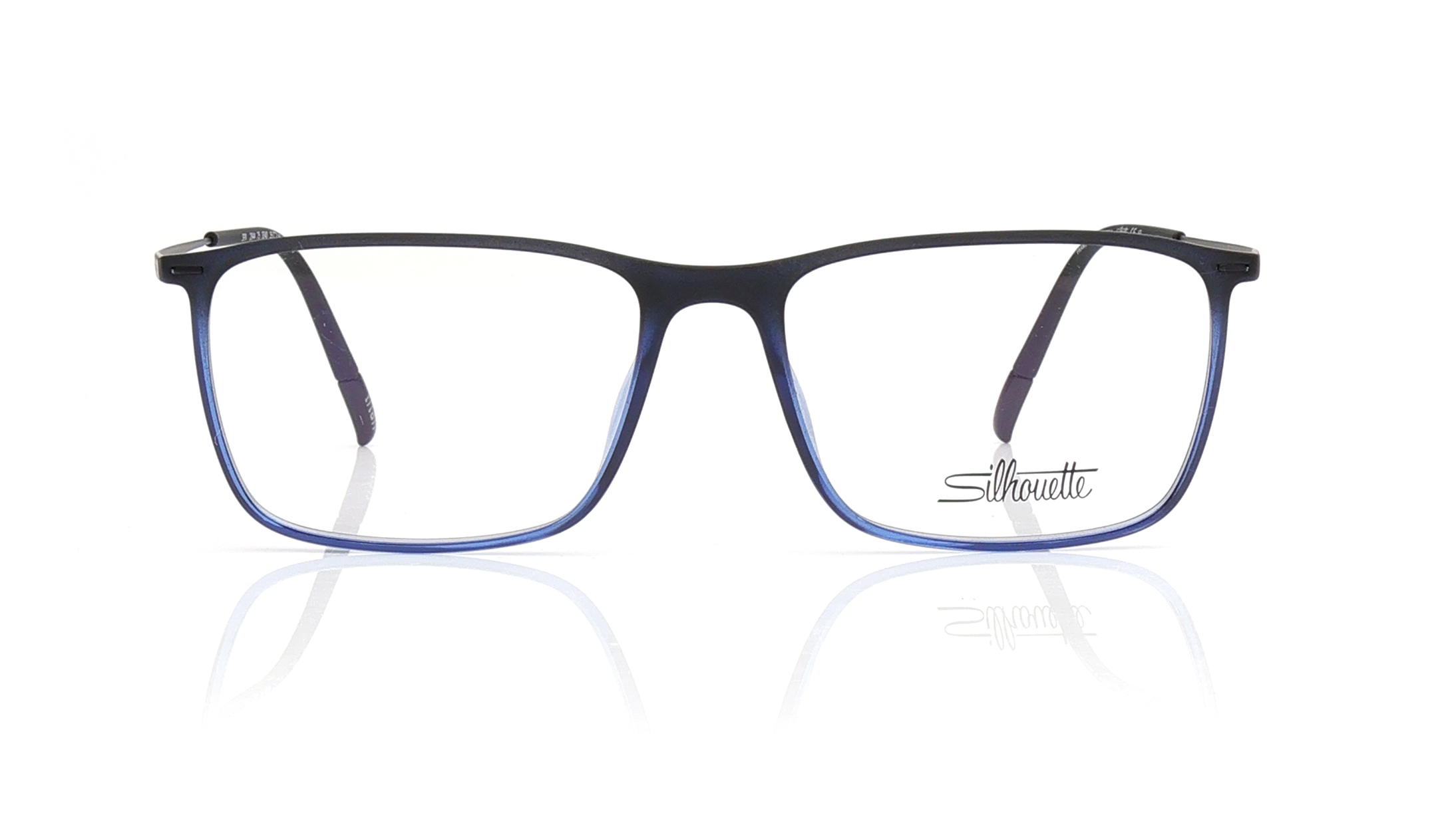 Image 1 of Black Rectangle Eyeglasses for Men and Women from Silhouette Available at Titan Eye+