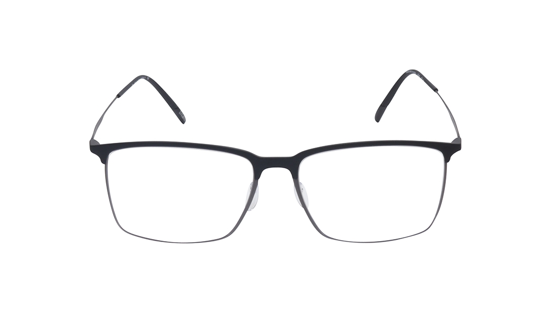 Image 1 of Black Square Eyeglasses for Men and Women from Silhouette Available at Titan Eye+