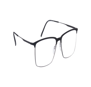 Image 2 of Black Square Eyeglasses for Men and Women from Silhouette Available at Titan Eye+