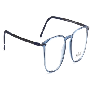 Image 2 of Blue Wayfarer Eyeglasses for Men and Women from Silhouette Available at Titan Eye+