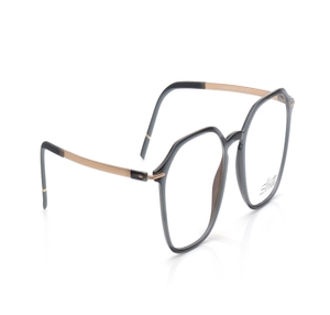 Image 2 of Black Hexagon Eyeglasses for Men and Women from Silhouette Available at Titan Eye+