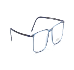 Image 2 of Blue Rectangle Eyeglasses for Men and Women from Silhouette Available at Titan Eye+