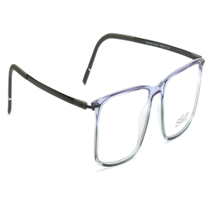 Image 2 of Blue Rectangle Eyeglasses for Men and Women from Silhouette Available at Titan Eye+