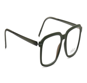 Image 2 of Green Rectangle Eyeglasses for Men and Women from Silhouette Available at Titan Eye+