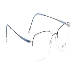 Image 2 of Grey Square Eyeglasses for Women from Silhouette Available at Titan Eye+