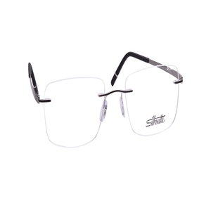Image 2 of Silver Square Eyeglasses for Men from Silhouette Available at Titan Eye+