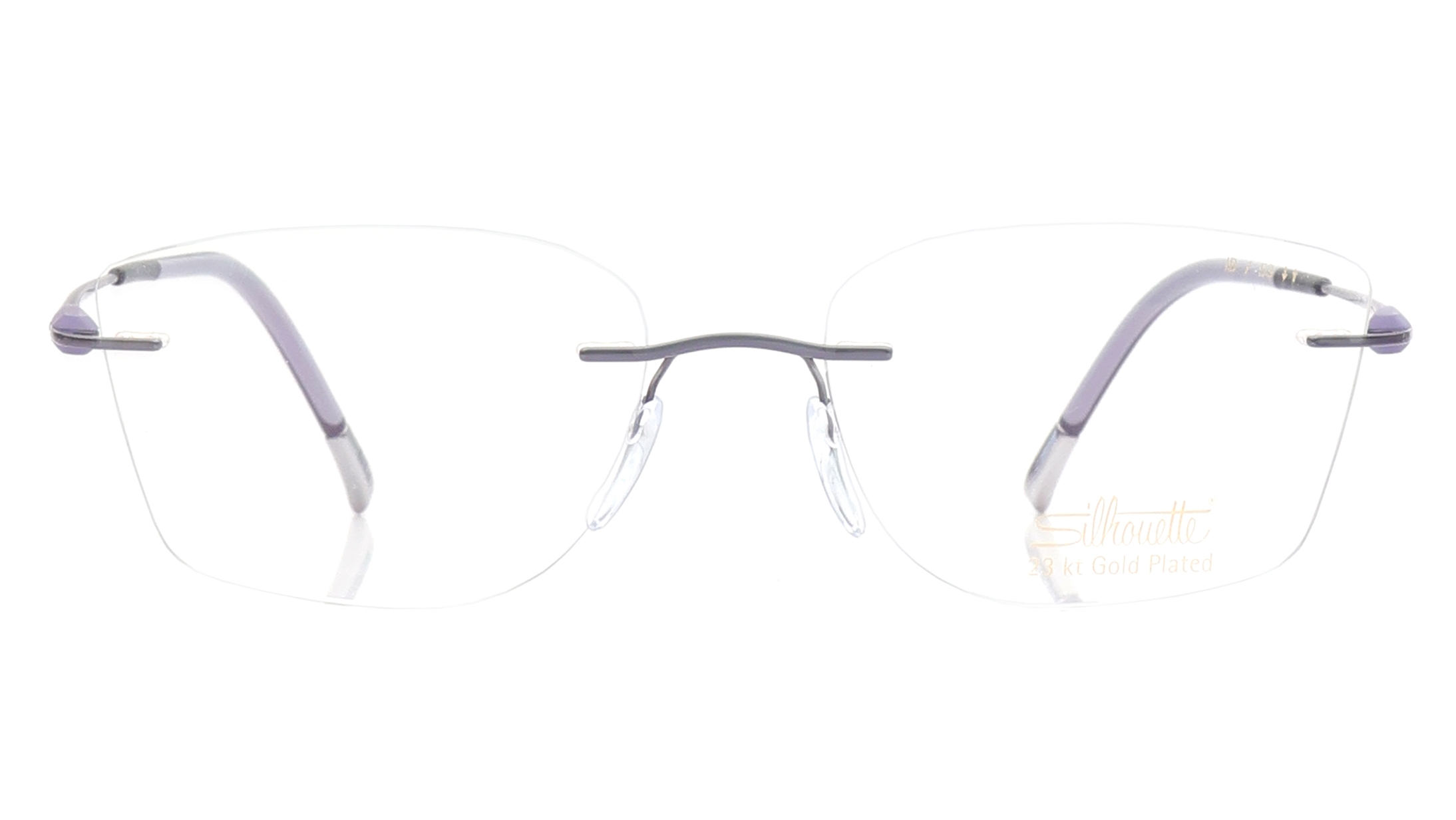 Image 1 of Purple Rectangle Eyeglasses for Men and Women from Cartier Available at Titan Eye+