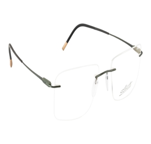 Image 2 of Green Rectangle Eyeglasses for Women from Silhouette Available at Titan Eye+