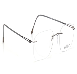 Image 2 of Gunmetal Rectangle Eyeglasses for Men from Silhouette Available at Titan Eye+