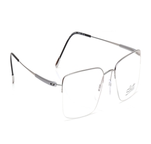 Image 2 of Silver Rectangle Eyeglasses for Men from Silhouette Available at Titan Eye+