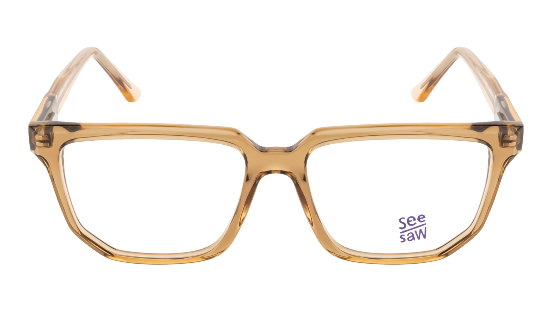 Image 1 of Brown Rectangle Eyeglasses for Kids from SeeSaw Available at Titan Eye+