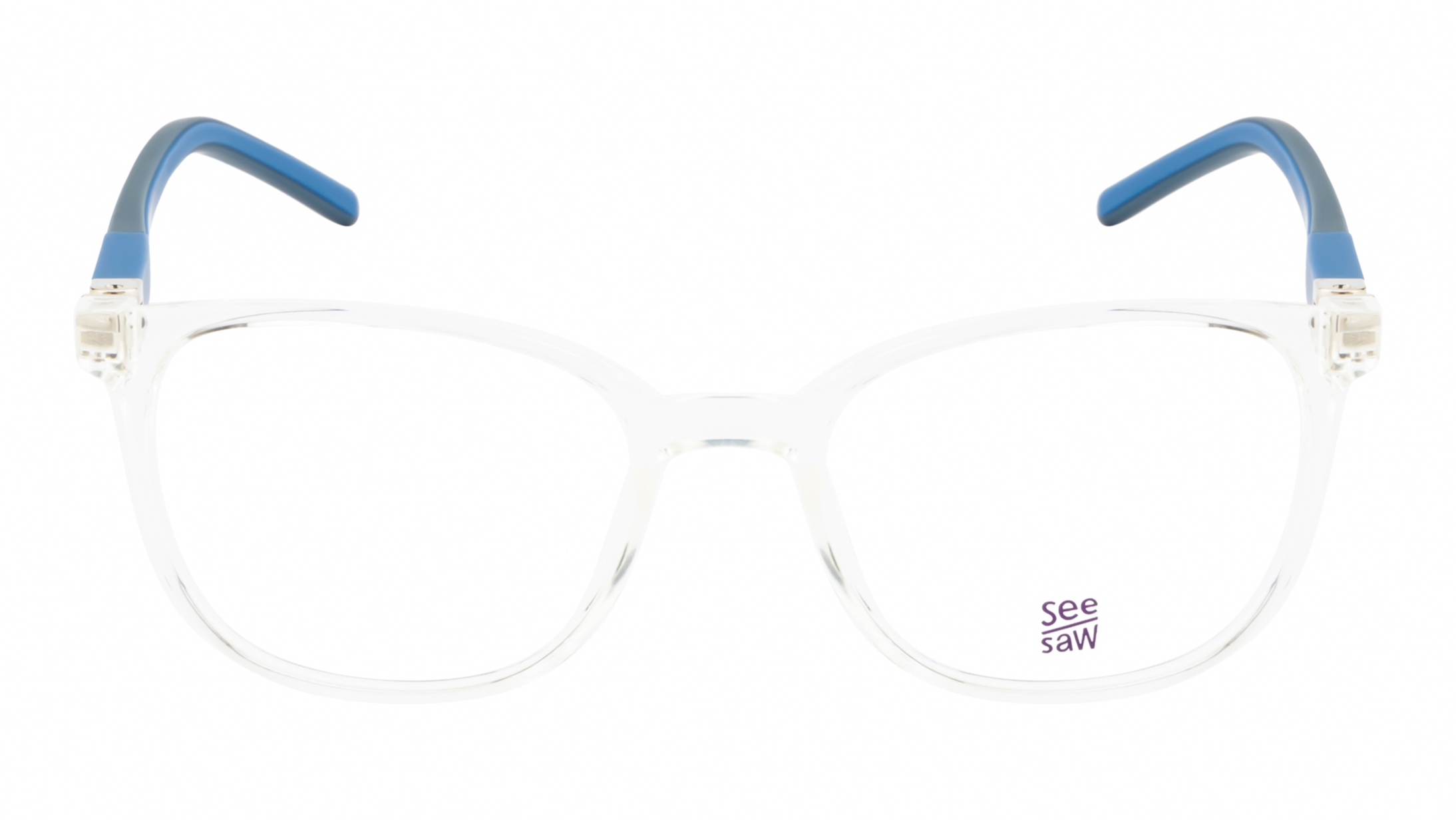 Image 1 of Transparent Square Eyeglasses for Kids from SeeSaw Available at Titan Eye+