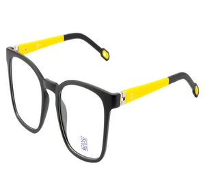 Image 2 of Black Wayfarer Eyeglasses for Kids from SeeSaw Available at Titan Eye+