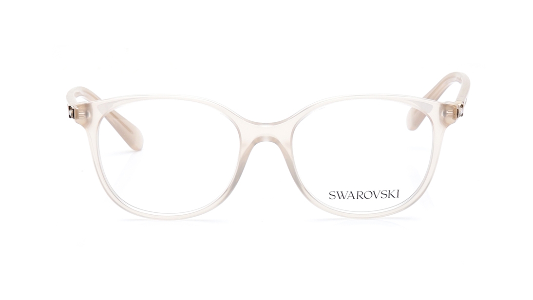 Image 1 of Brown Square Eyeglasses for Women from Swarovski Available at Titan Eye+