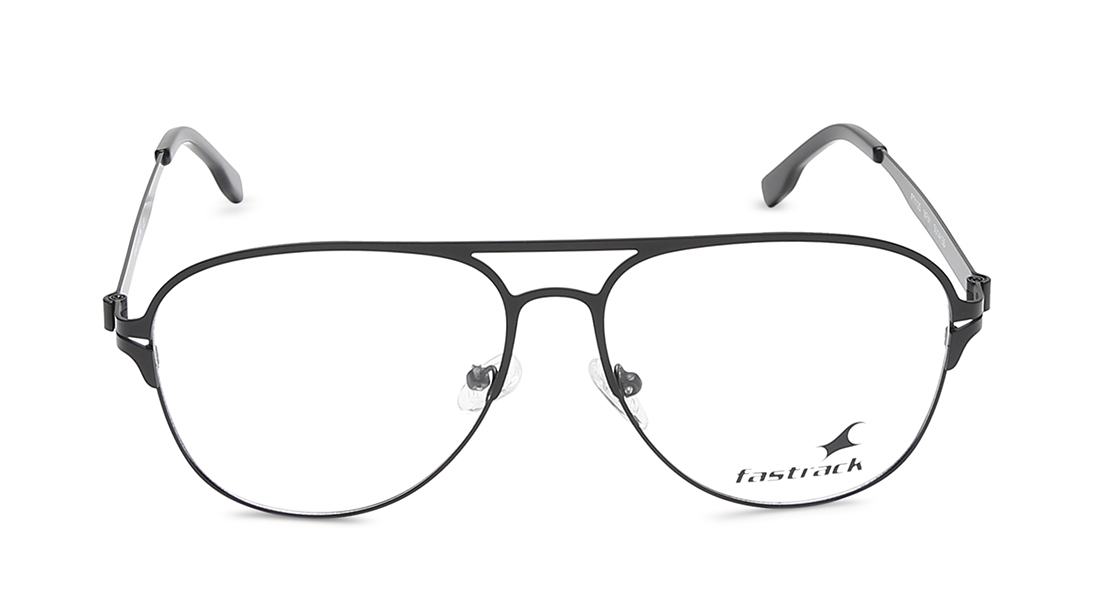 Image 1 of Black Aviator Eyeglasses for Men from Fastrack Available at Titan Eye+