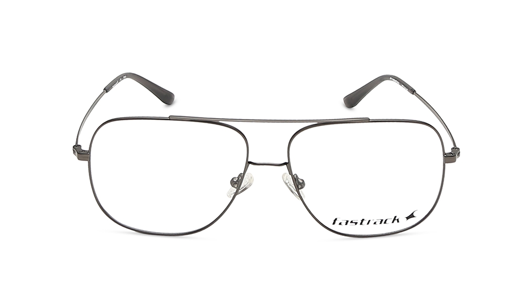 Image 1 of Gun Metal Navigator Eyeglasses for Men and Women from Fastrack Available at Titan Eye+