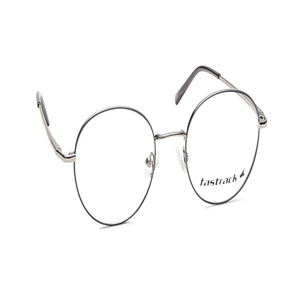 Image 2 of Silver Round Eyeglasses for Men and Women from Fastrack Available at Titan Eye+