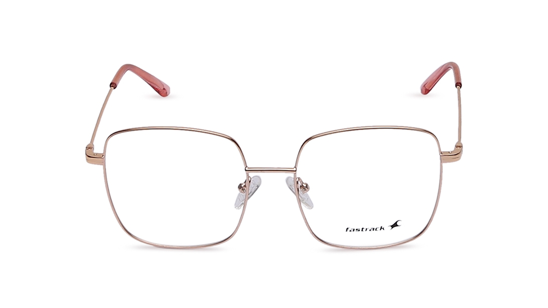 Image 1 of Rose Gold Square Eyeglasses for Women from Fastrack Available at Titan Eye+