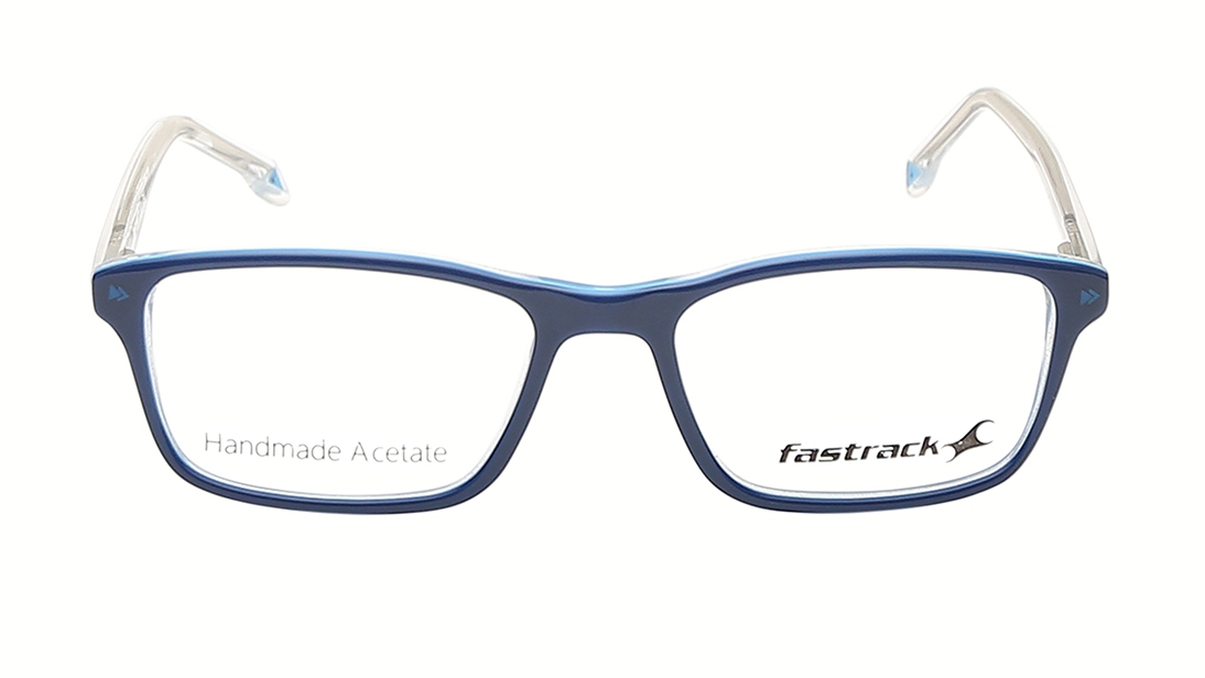 Image 1 of Blue Rectangle Eyeglasses for Men from Fastrack Available at Titan Eye+