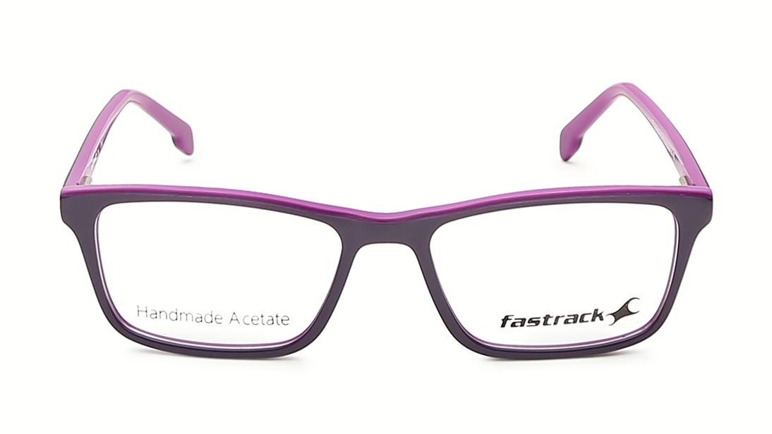 Image 1 of Purple Rectangle Eyeglasses for Men from Fastrack Available at Titan Eye+