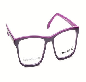 Image 2 of Purple Rectangle Eyeglasses for Men from Fastrack Available at Titan Eye+