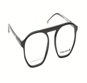Image 2 of Black Navigator Eyeglasses for Men from Fastrack Available at Titan Eye+