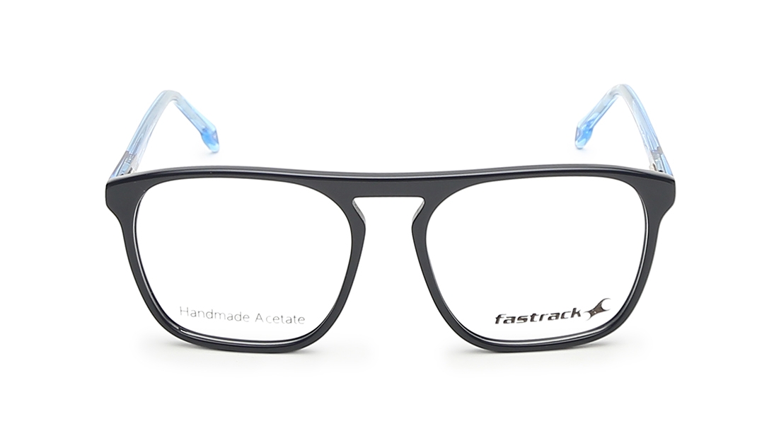 Image 1 of Black Square Eyeglasses for Men and Women from Fastrack Available at Titan Eye+