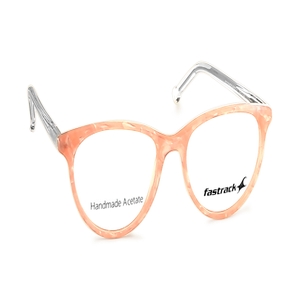 Image 2 of Peach CatEye Eyeglasses for Women from Fastrack Available at Titan Eye+