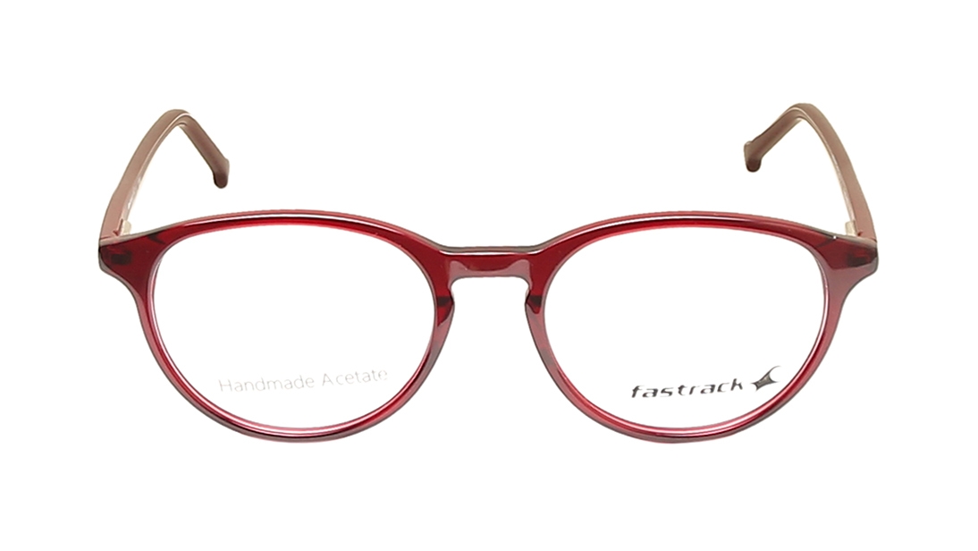 Image 1 of Red Round Eyeglasses for Women from Fastrack Available at Titan Eye+
