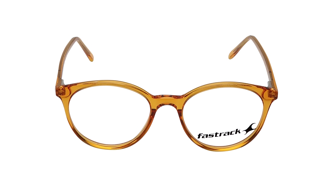 Image 1 of Orange Round Eyeglasses for Women from Fastrack Available at Titan Eye+