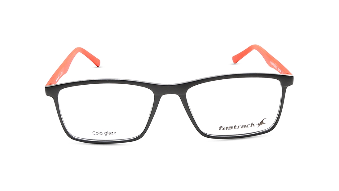 Image 1 of Black Rectangle Eyeglasses for Men from Fastrack Available at Titan Eye+