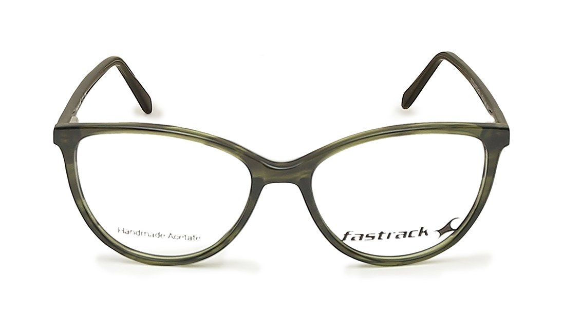 Image 1 of Olive CatEye Eyeglasses for Women from Fastrack Available at Titan Eye+
