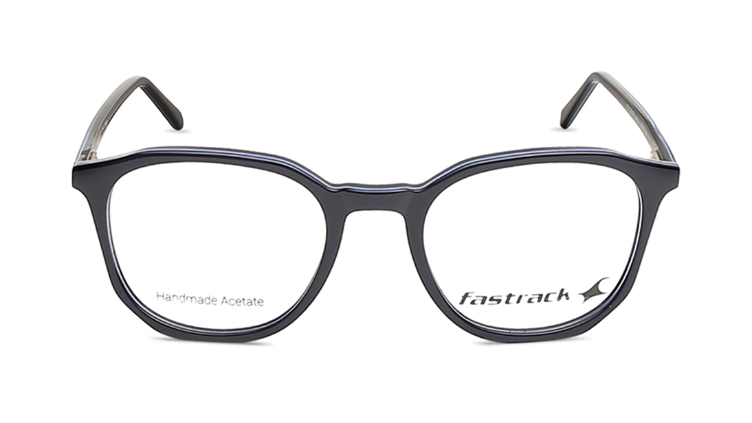 Image 1 of Black Square Eyeglasses for Men and Women from Fastrack Available at Titan Eye+